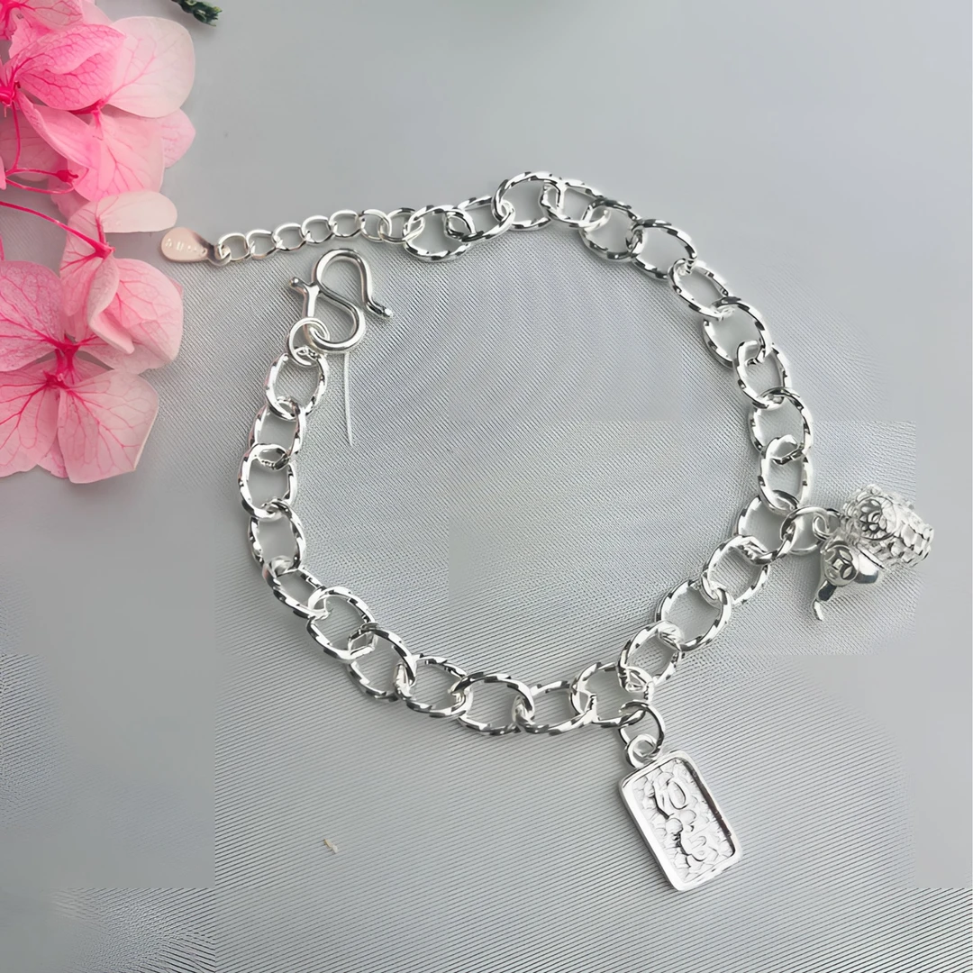 足银手链 阿乐专属-足银葫芦手链