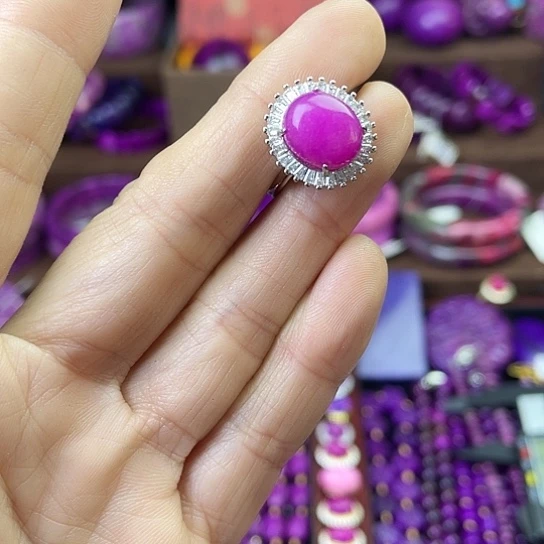 非金属南非老料凝胶12戒指S5