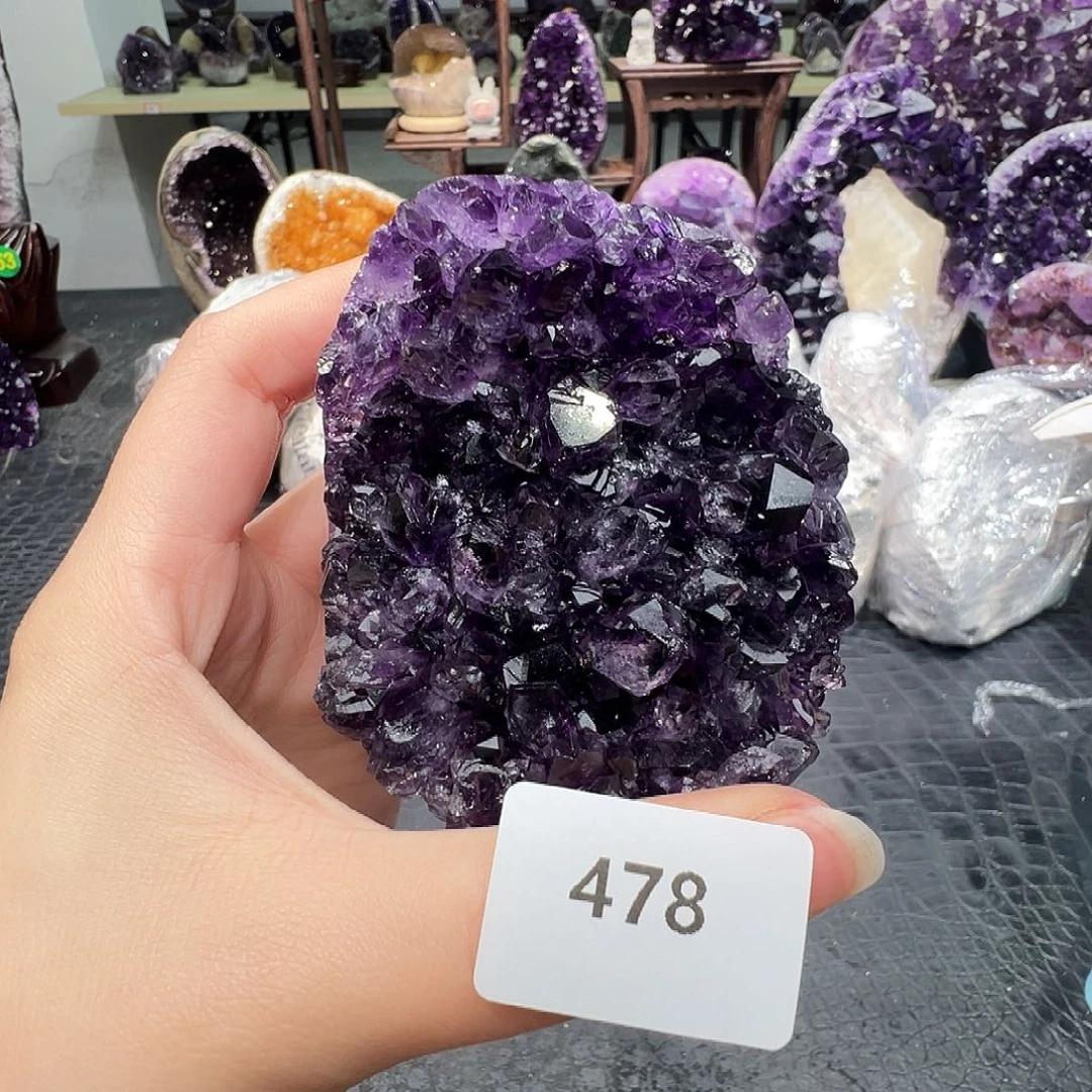 紫晶珠宝半成品未镶嵌