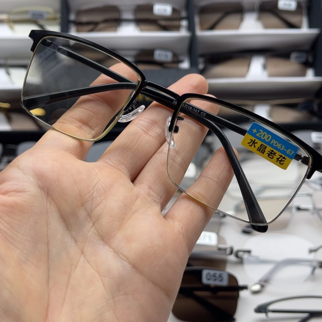 平***遂天然水晶石头老花镜