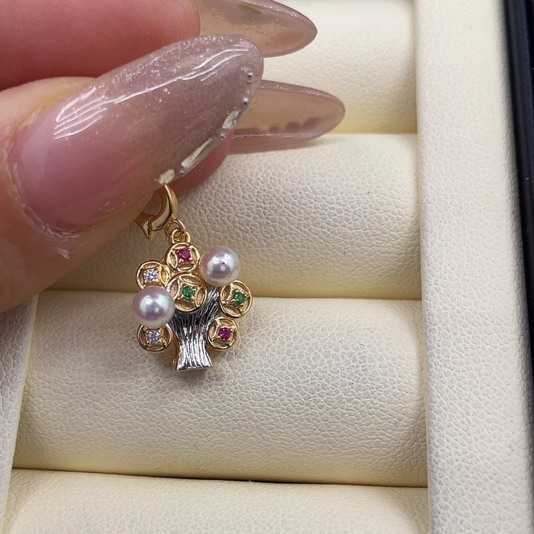 海水珍珠颈饰银S925镶嵌