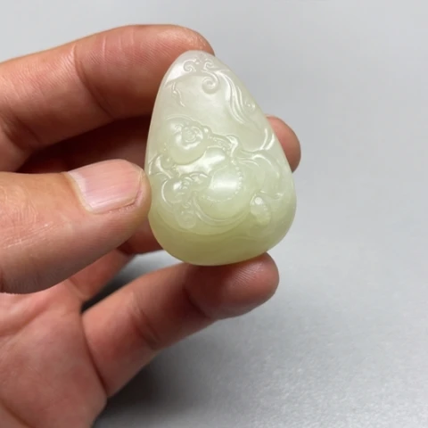 和田玉吊坠(不含链)未镶嵌非*