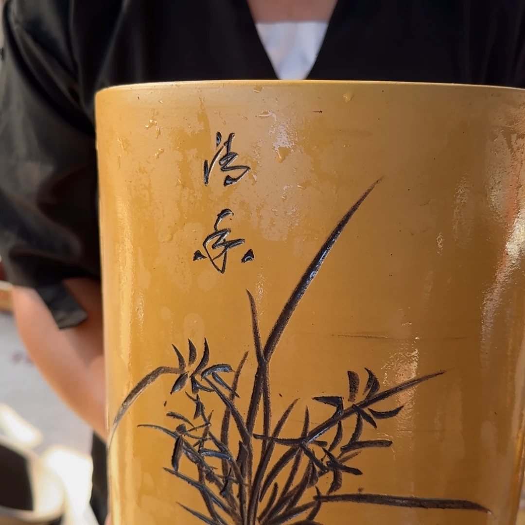紫砂花盆口径17.22口径