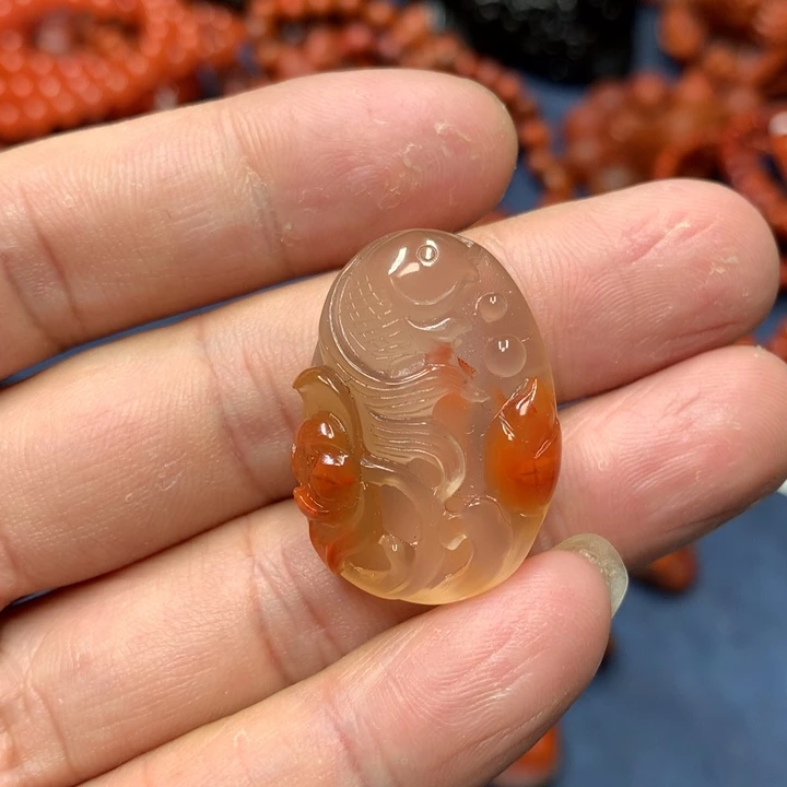 吊坠(不含链)未镶嵌南红玛瑙