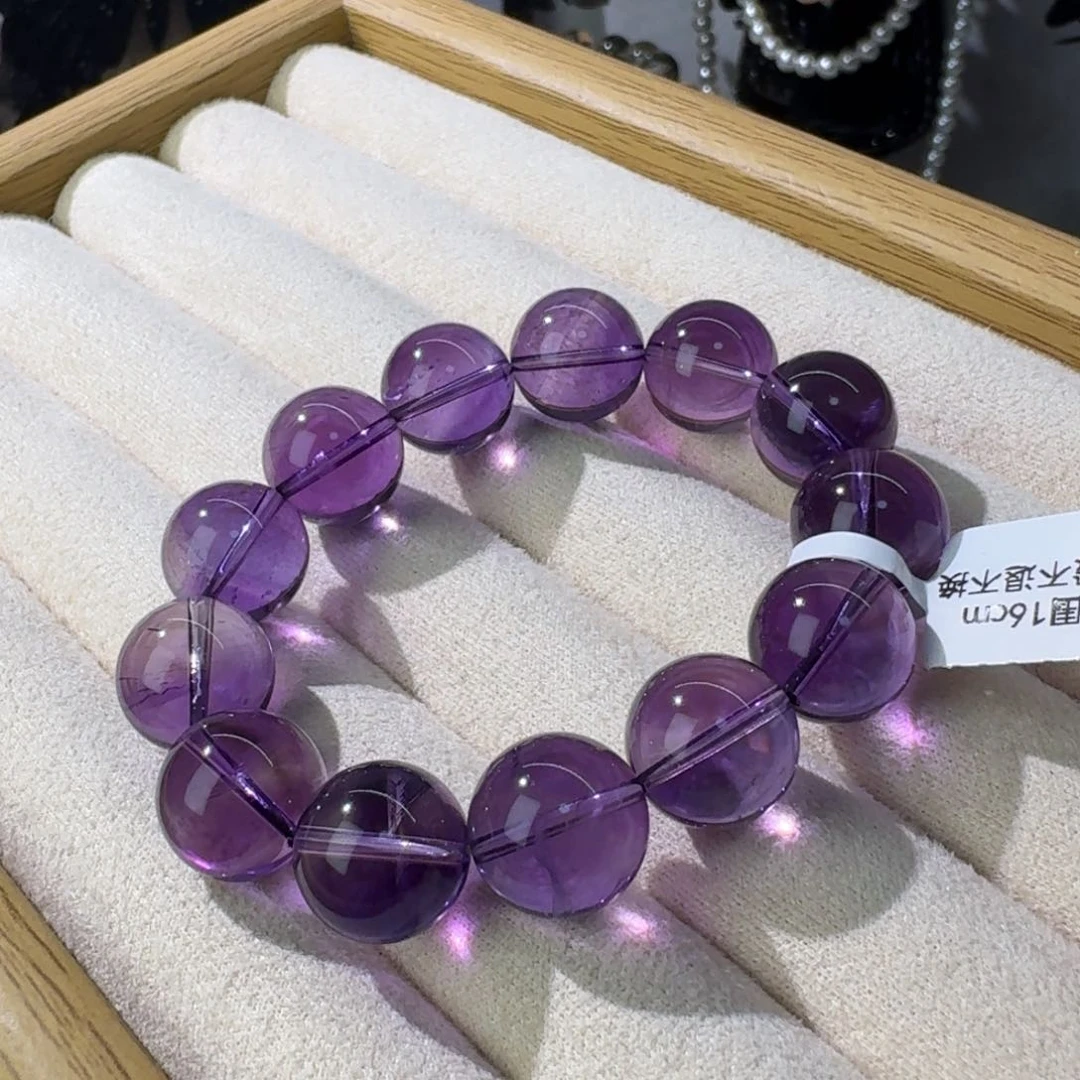 水晶手链未镶嵌巴西紫15
