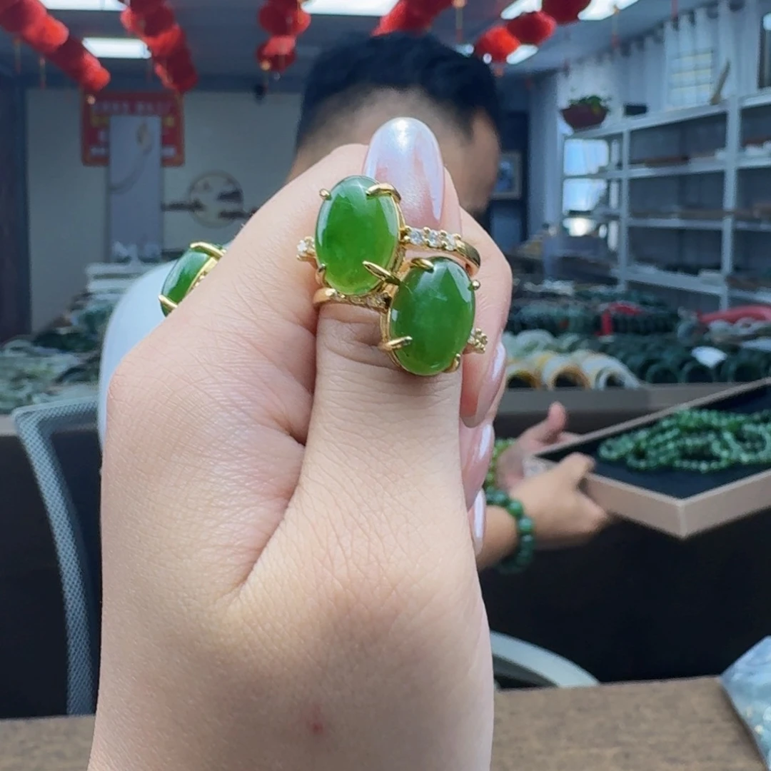 和田玉戒指未镶嵌多样性发货 拍一发一