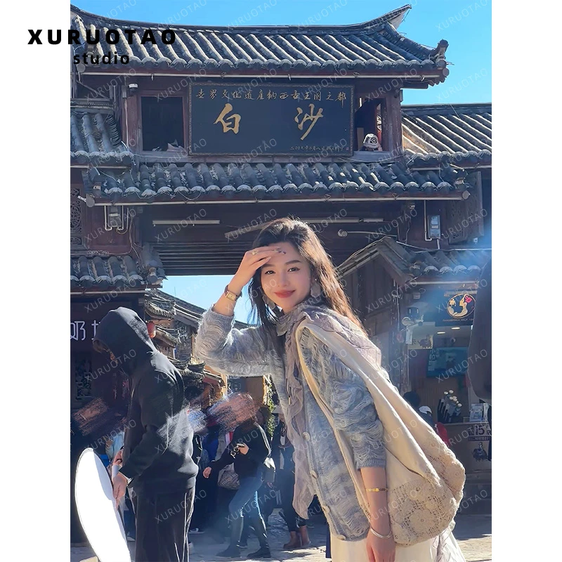 XURUOTAO 【希尔维亚】春款设计感上衣 T5036