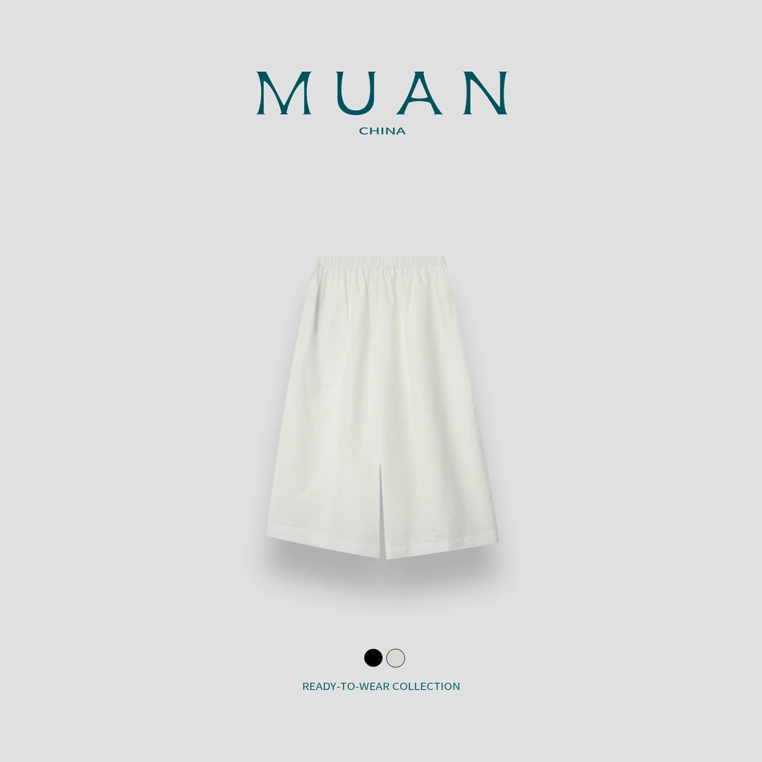 木岸MUAN:《泽西八分裤》定制高级百搭简约宽松休闲裤女DG3-8999