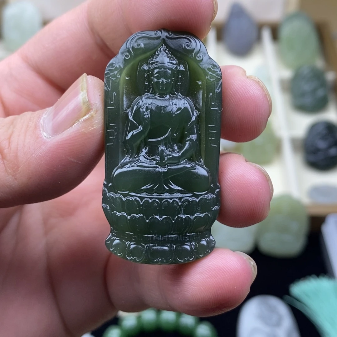 和田玉未镶嵌颈饰