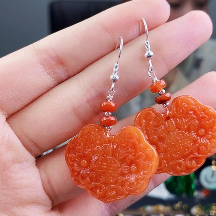 翡翠耳饰未镶嵌饰品