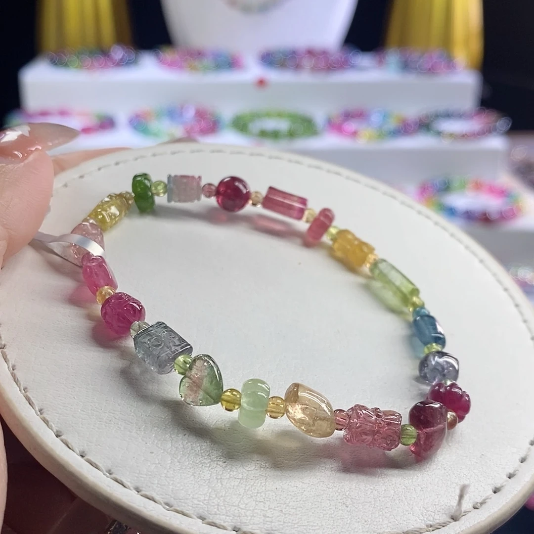 未镶嵌手链碧玺多宝