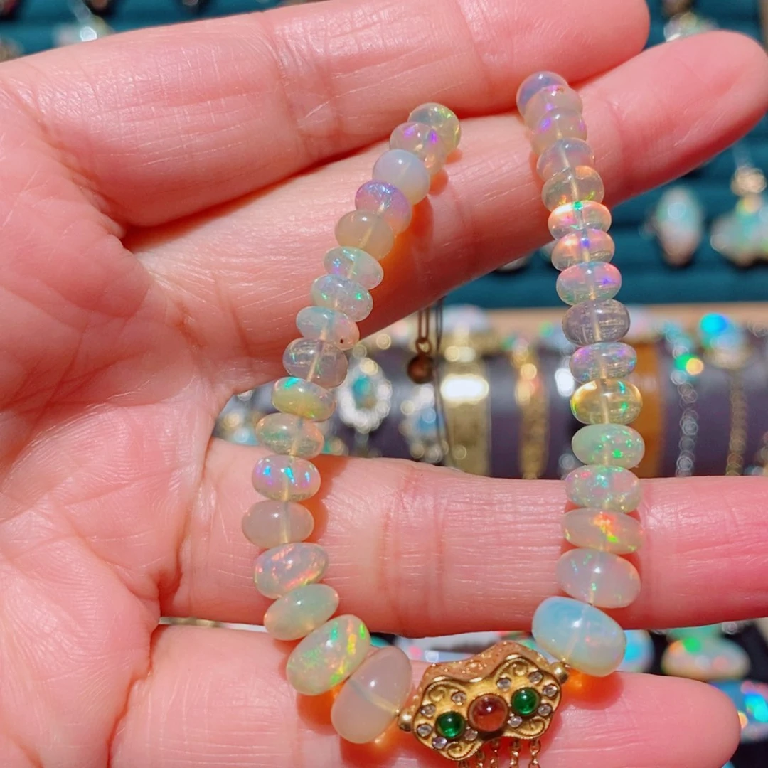 欧泊欧泊手链银S925镶嵌