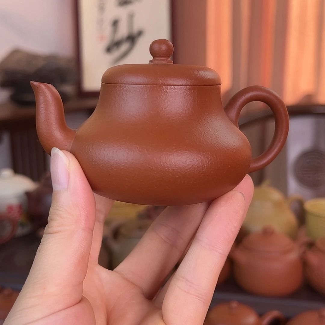 茶壶紫砂精品君德 生砂朱泥 120cc