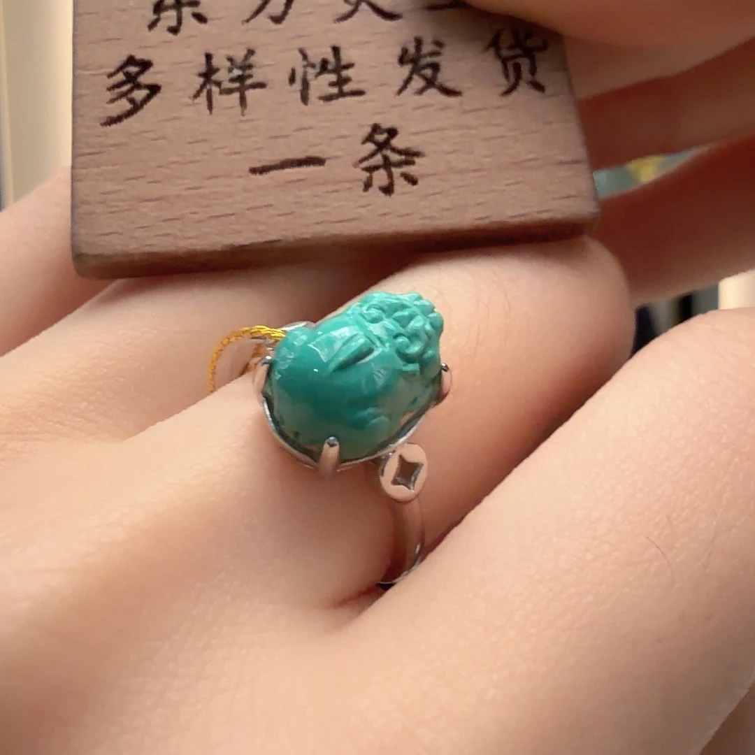 绿松石银S925镶嵌颈饰