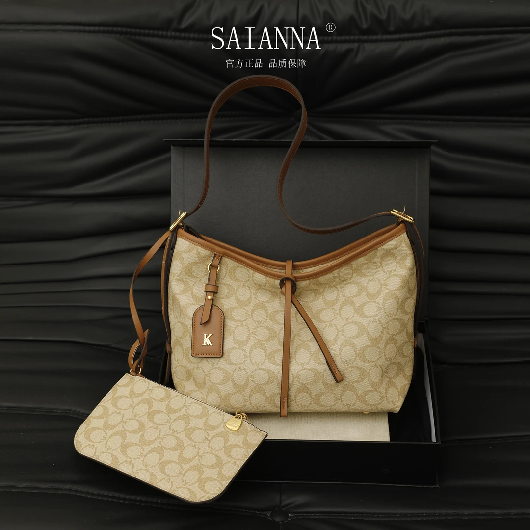 复古轻奢托特包包女复古手提单肩斜挎包-1003大