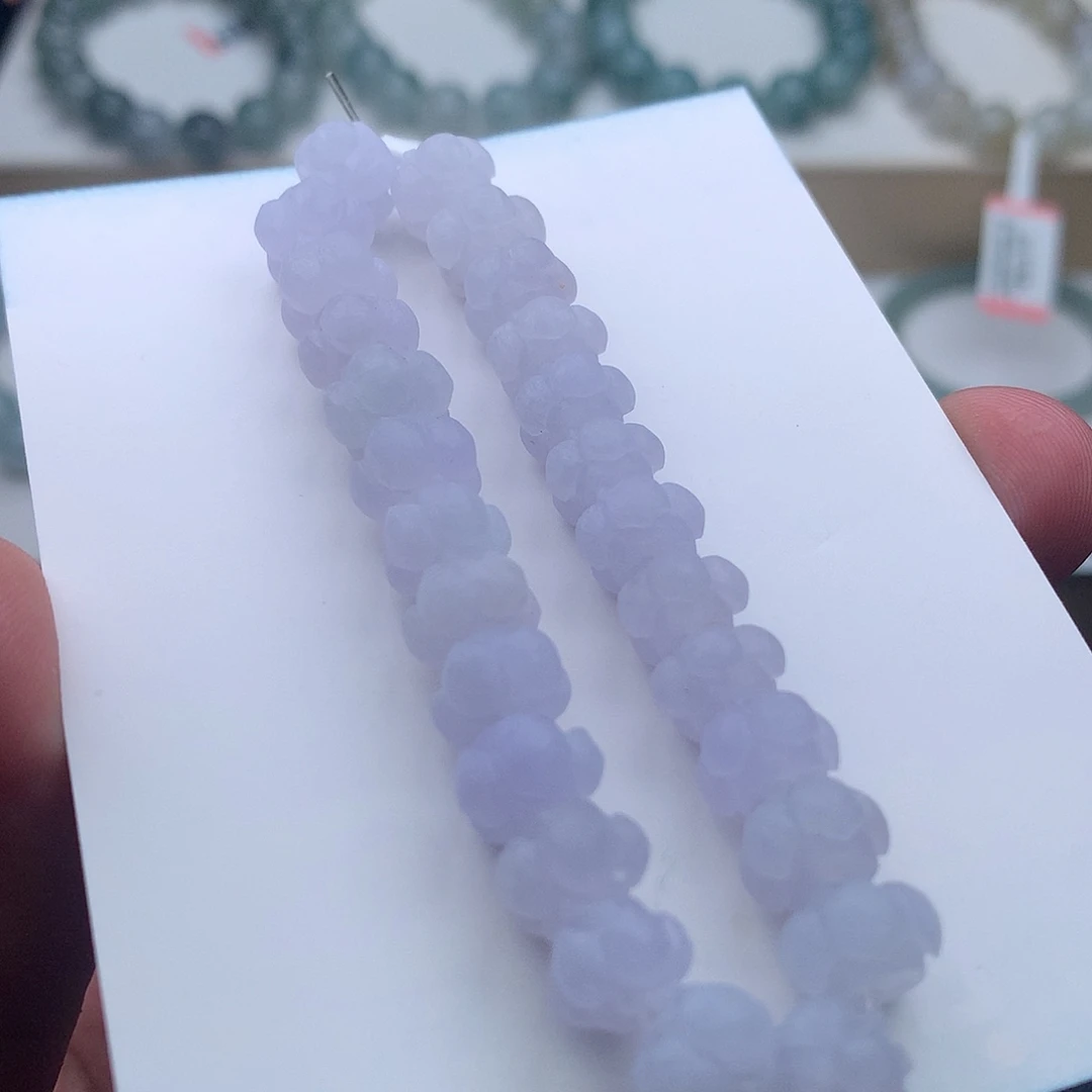 未镶嵌定制翡翠莲花珠