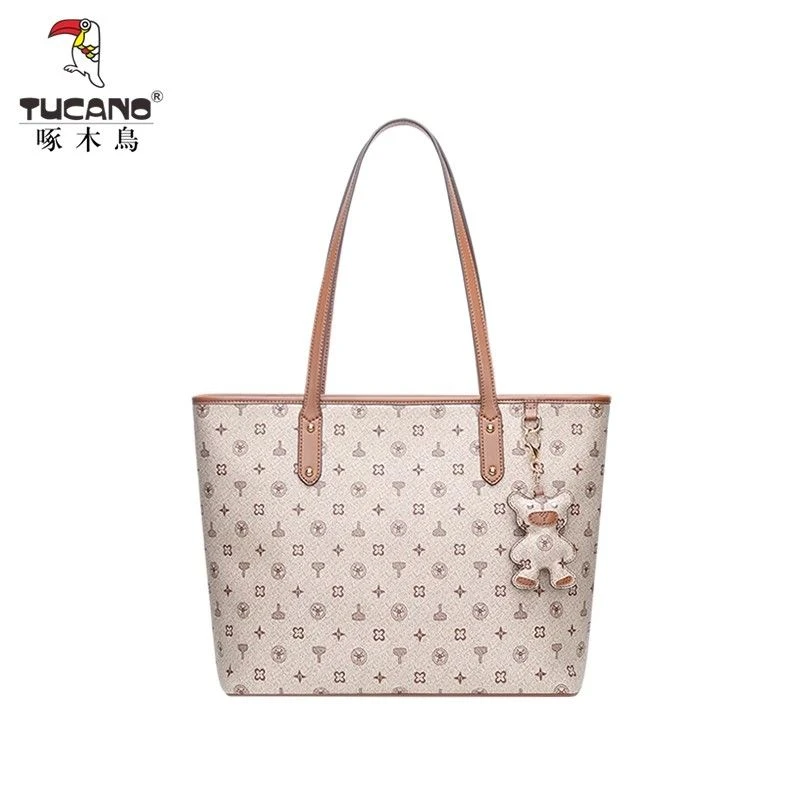 啄木鸟女包新款托特包大容量手提包女士单肩包高档时尚通勤包包女