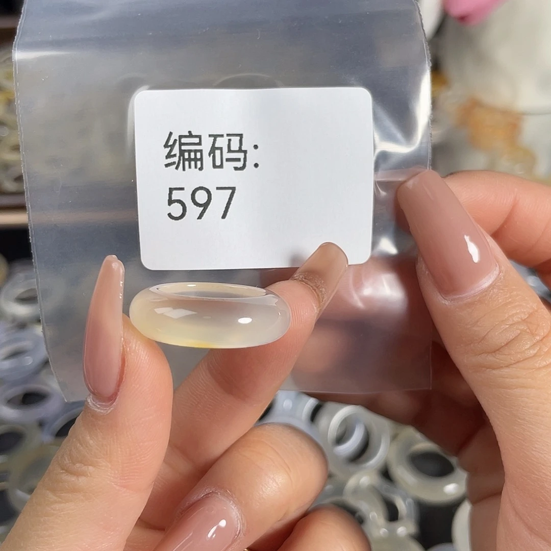 玛瑙/玉髓未镶嵌戒指597港12