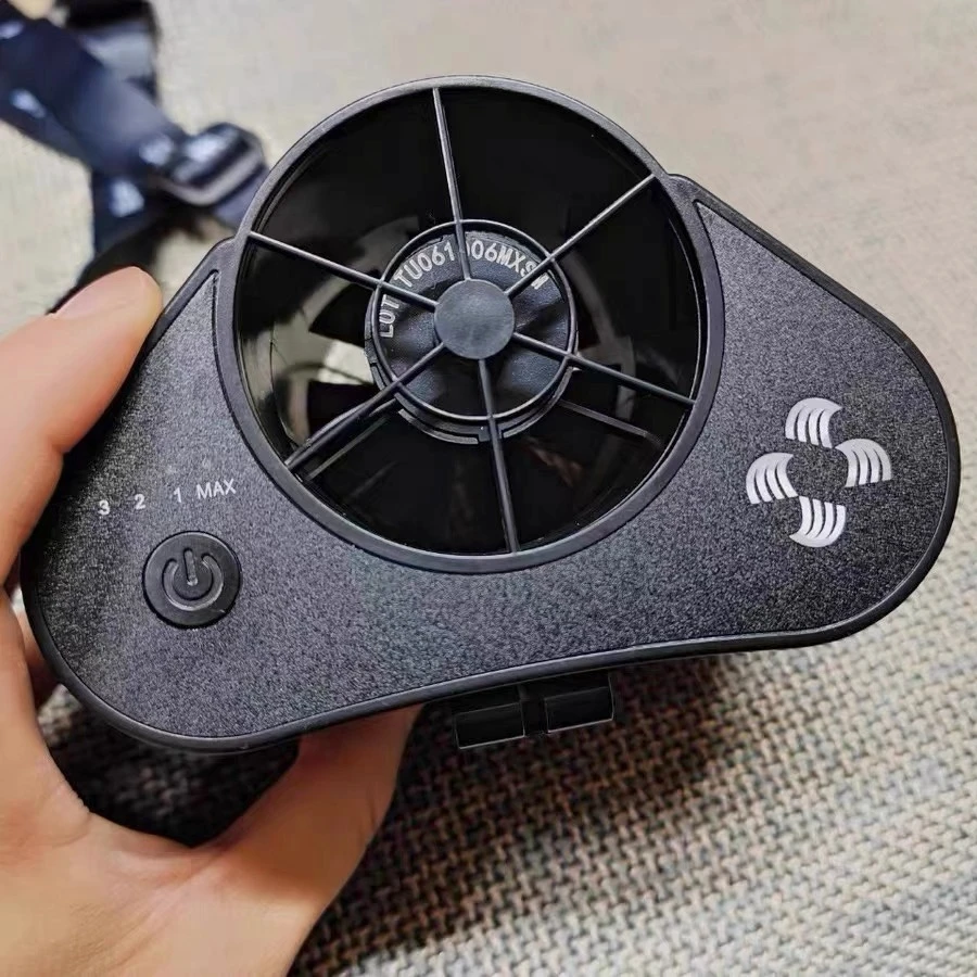 赛玛温控挂腰风扇七代狂风版挂脖式工地腰间户外降温充电小风扇