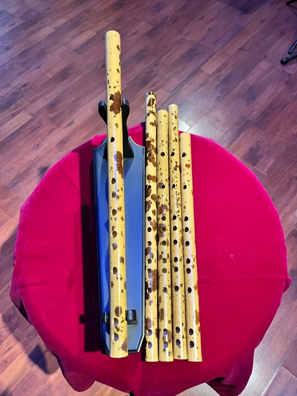 越南斑竹笛，E调，素短笛！真材实料，无牛角或金属笛头增加配重！