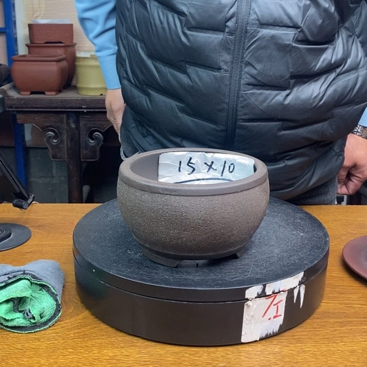 紫砂花盆货号一只K4