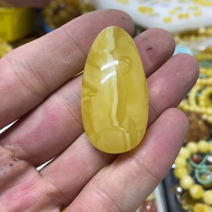 裸石蜜蜡未镶嵌吊坠