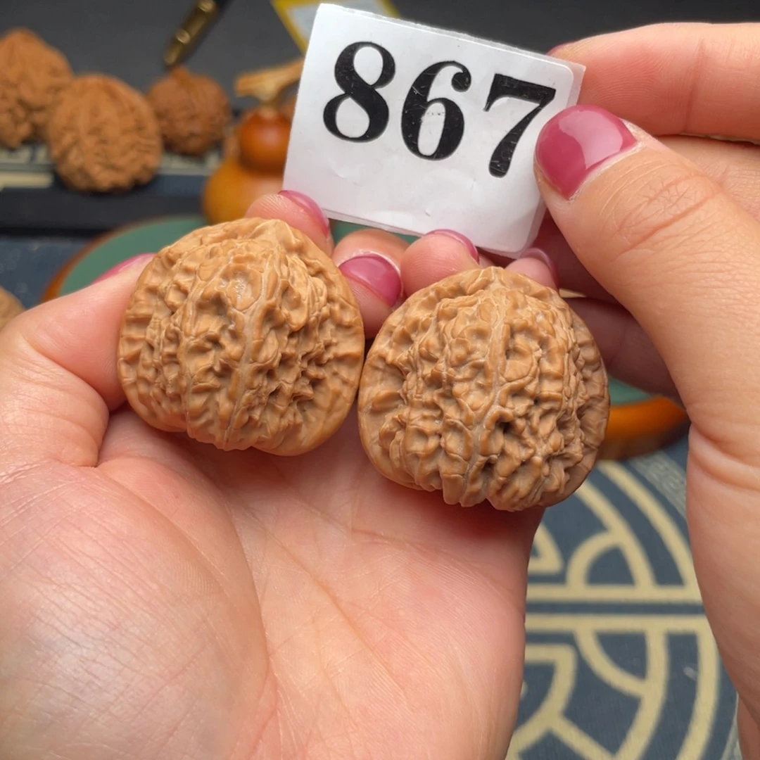 桃核吊坠37全品三角白867号～