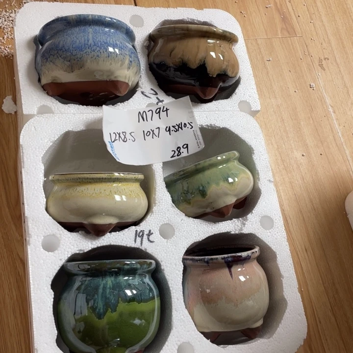 粗陶多肉花盆微瑕794