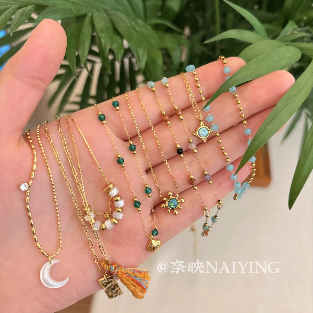 钛钢项链 钛钢项链合集  简约百搭锁骨链