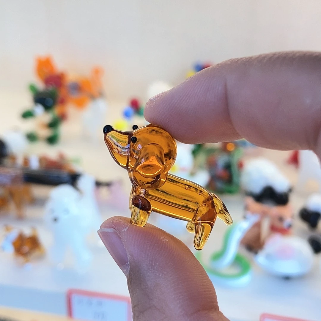 琉璃手工艺品腊肠狗