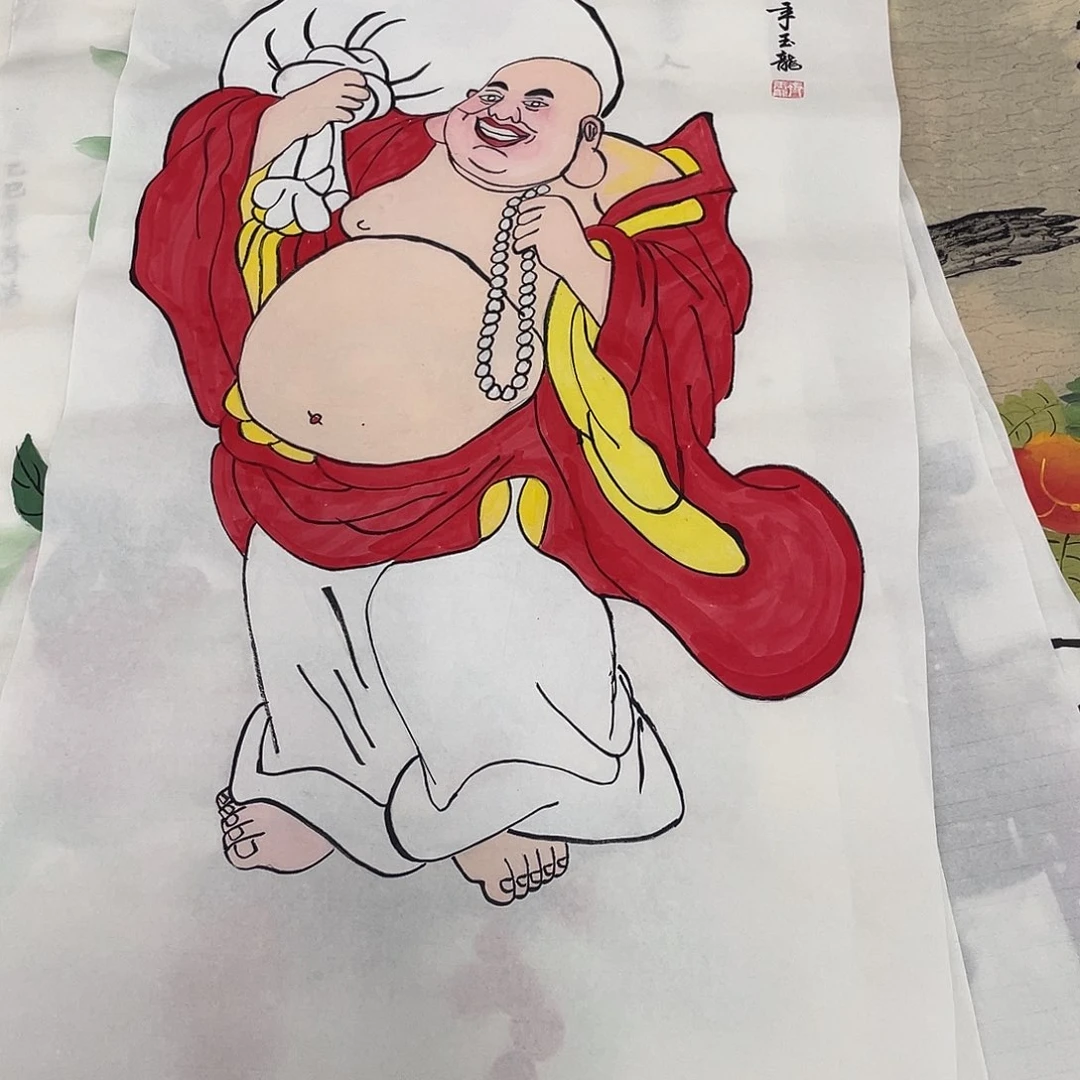 国画国画作品原稿三尺人物