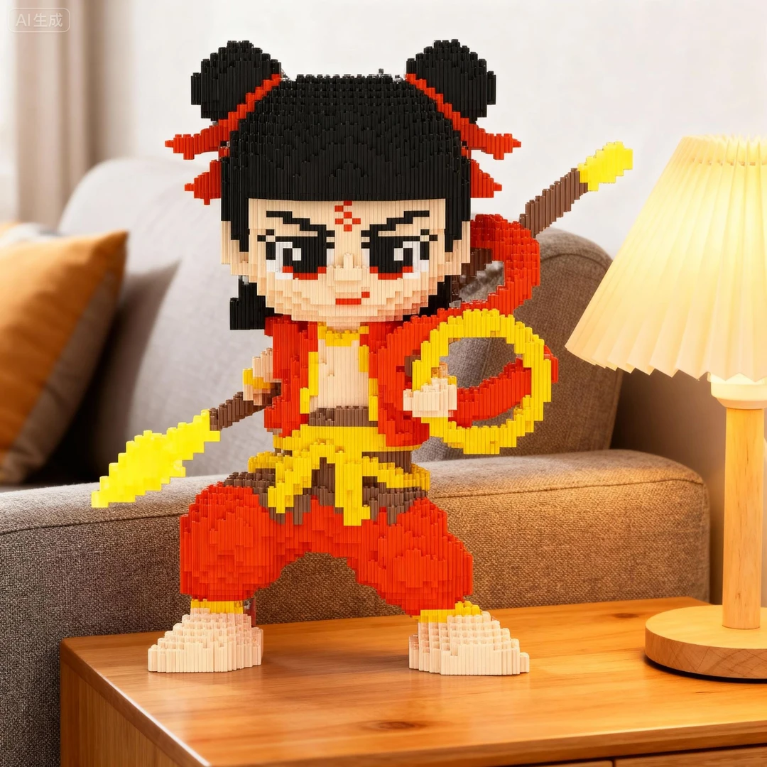 【成品摆件】哪吒动漫卡通模型落地家居软装桌面潮玩摆设创意装饰品