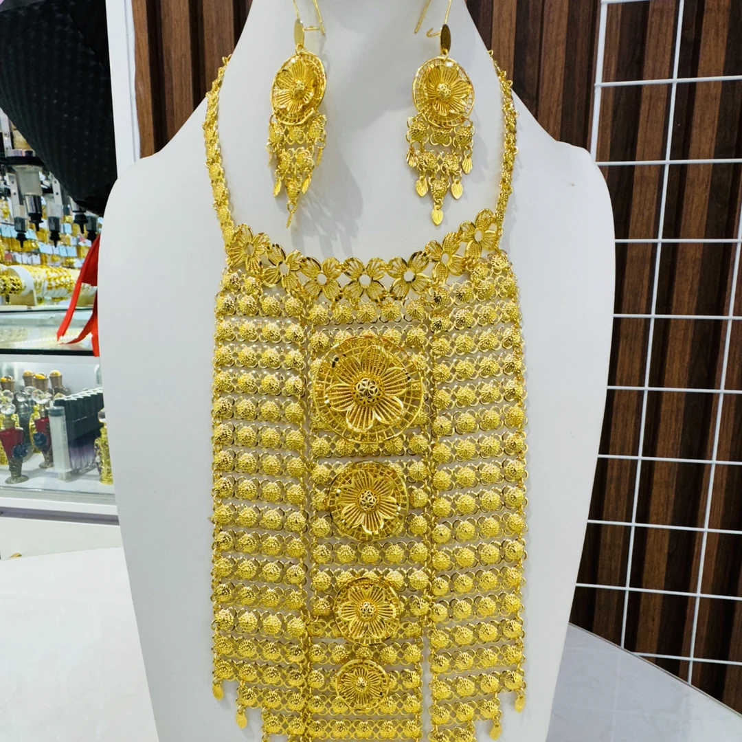 铜合金亚克力项链 铜合金项链耳环 ئالتۇن پاسۇن