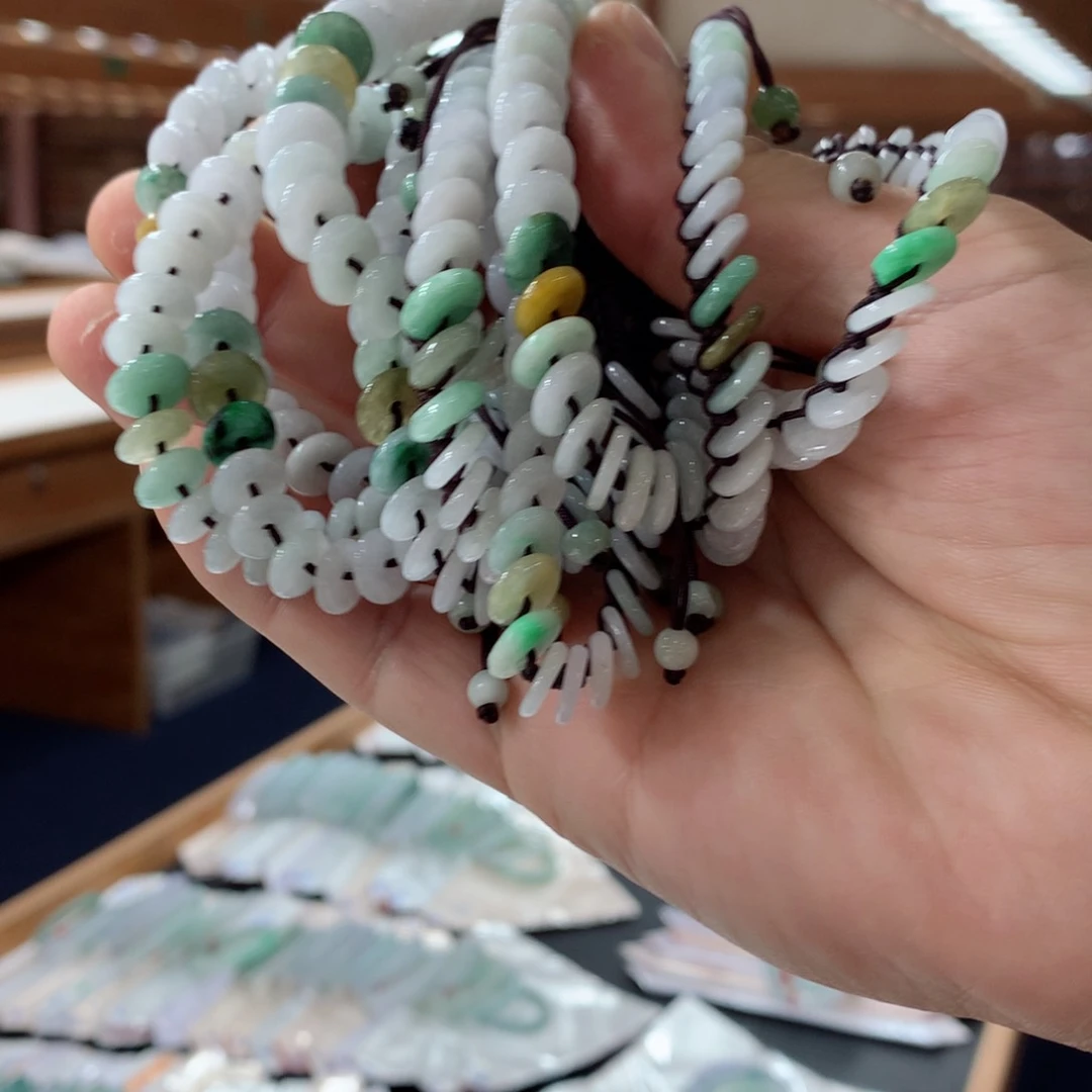 翡翠手链未镶嵌多样性发一