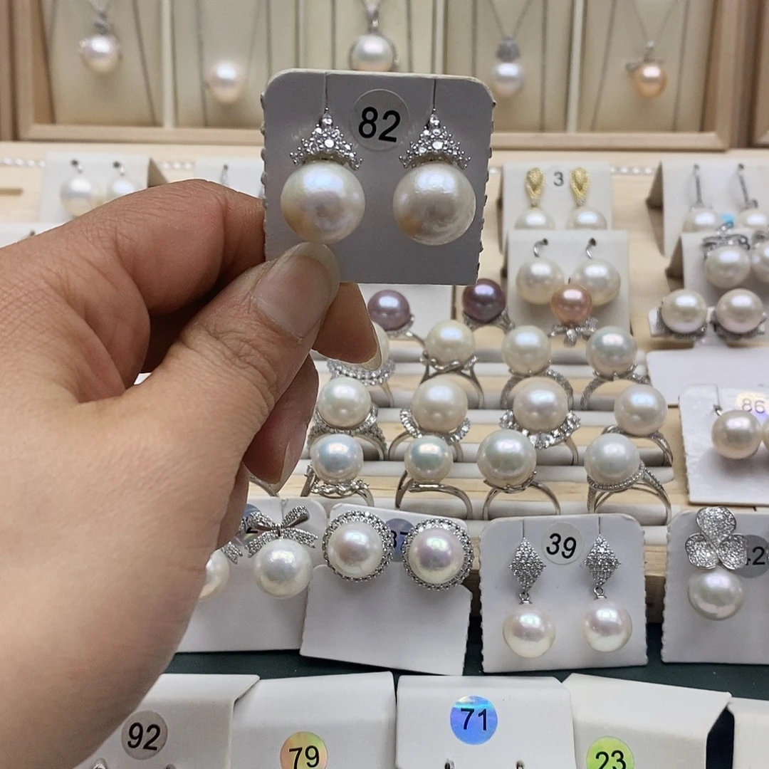 淡水珍珠颈饰银S925镶嵌