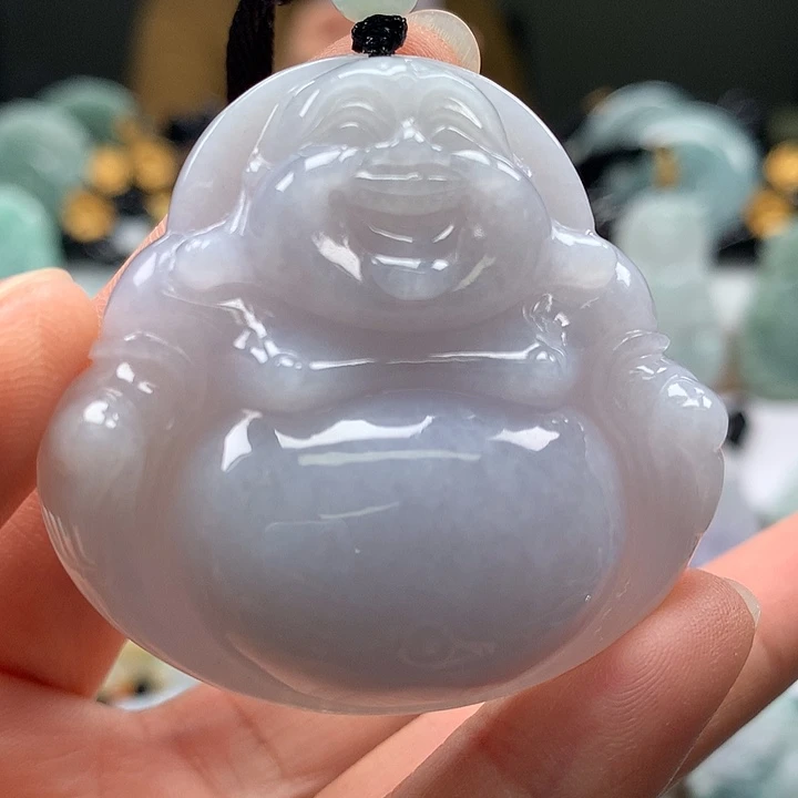 翡翠未镶嵌颈饰大佛福利卡厚10+