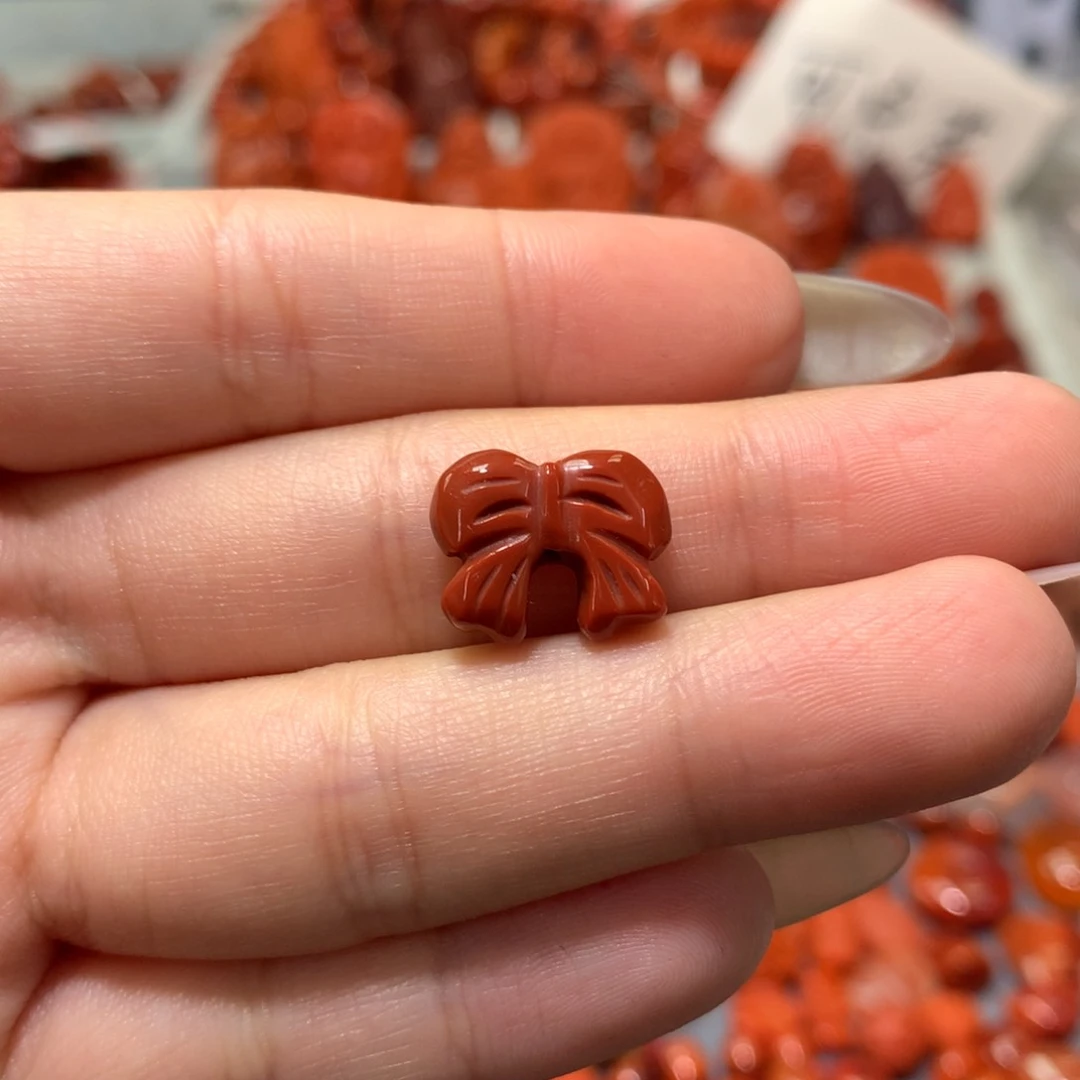 【闪购商品】南红玛瑙蝴蝶结未镶嵌