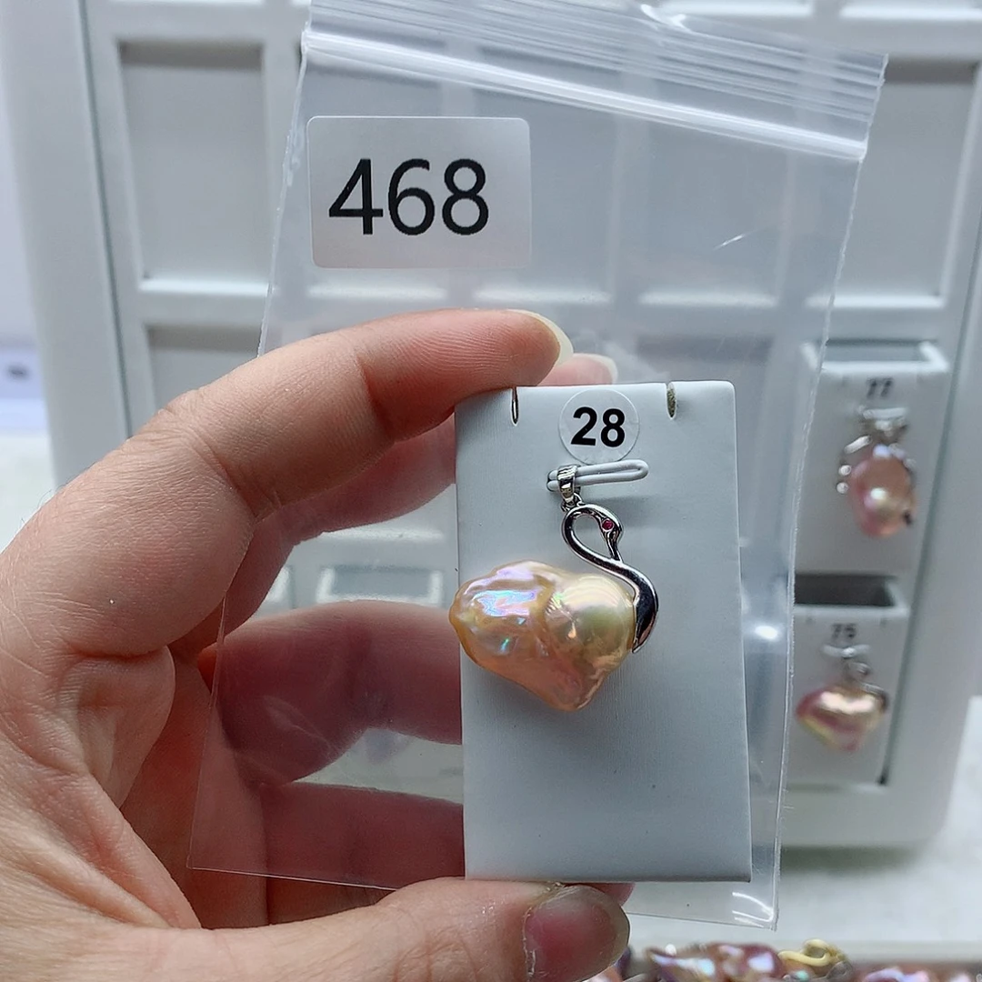 吊坠(不含链)合金淡水珍珠