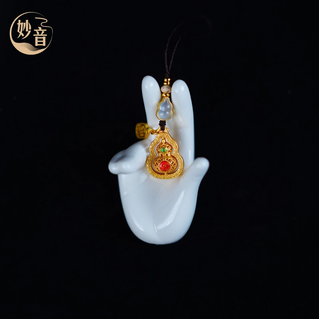 中国风如意可旋转葫芦手机挂件高档吊坠饰品精致创意