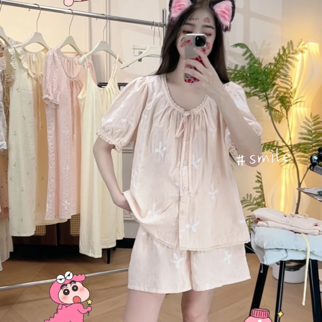 【062】按编码拍YY·夏季短袖短裤女休闲睡衣套装家居服可外穿