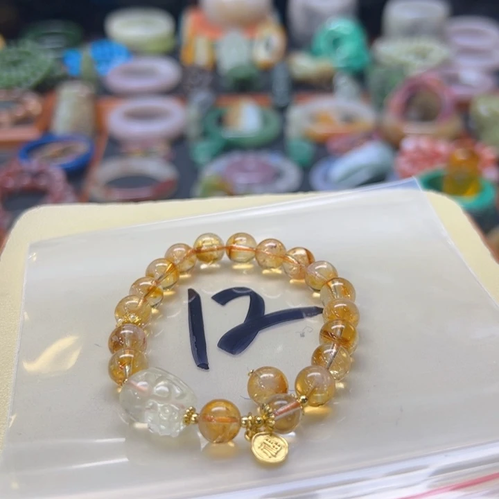 石英质玉手镯未镶嵌我**素12