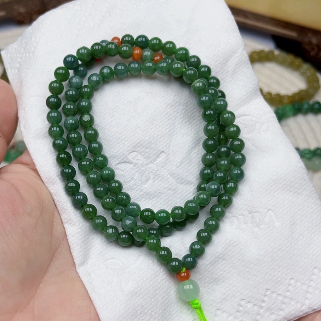 未镶嵌手链翡翠手串