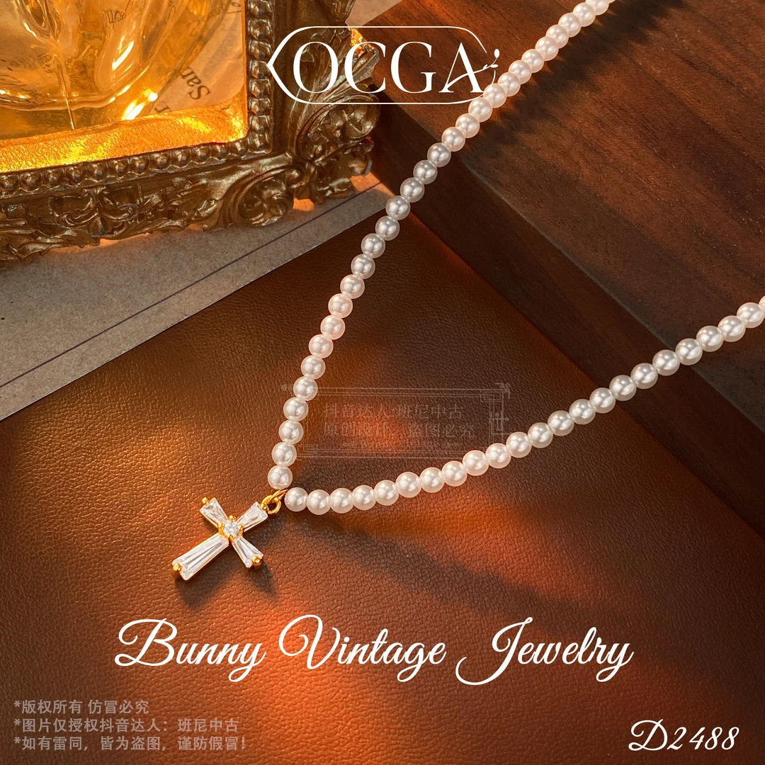 镀K金D2488 法【祈愿独白】OCGA 欧斯伽斯 项链