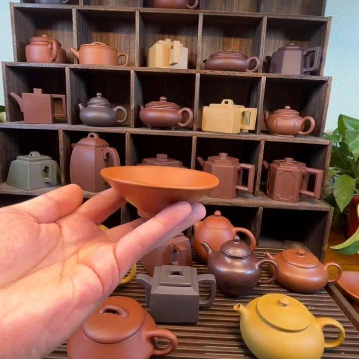 紫砂茶杯黄金段泥斗杯主人杯