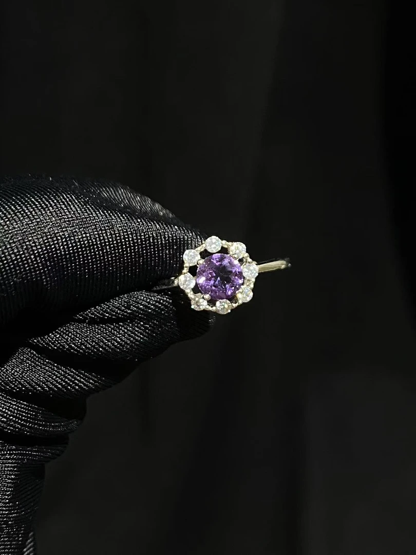 S925纯银18K天然紫水晶 ZAYNE SAMELE·堕天使 显白 气质简约珠宝