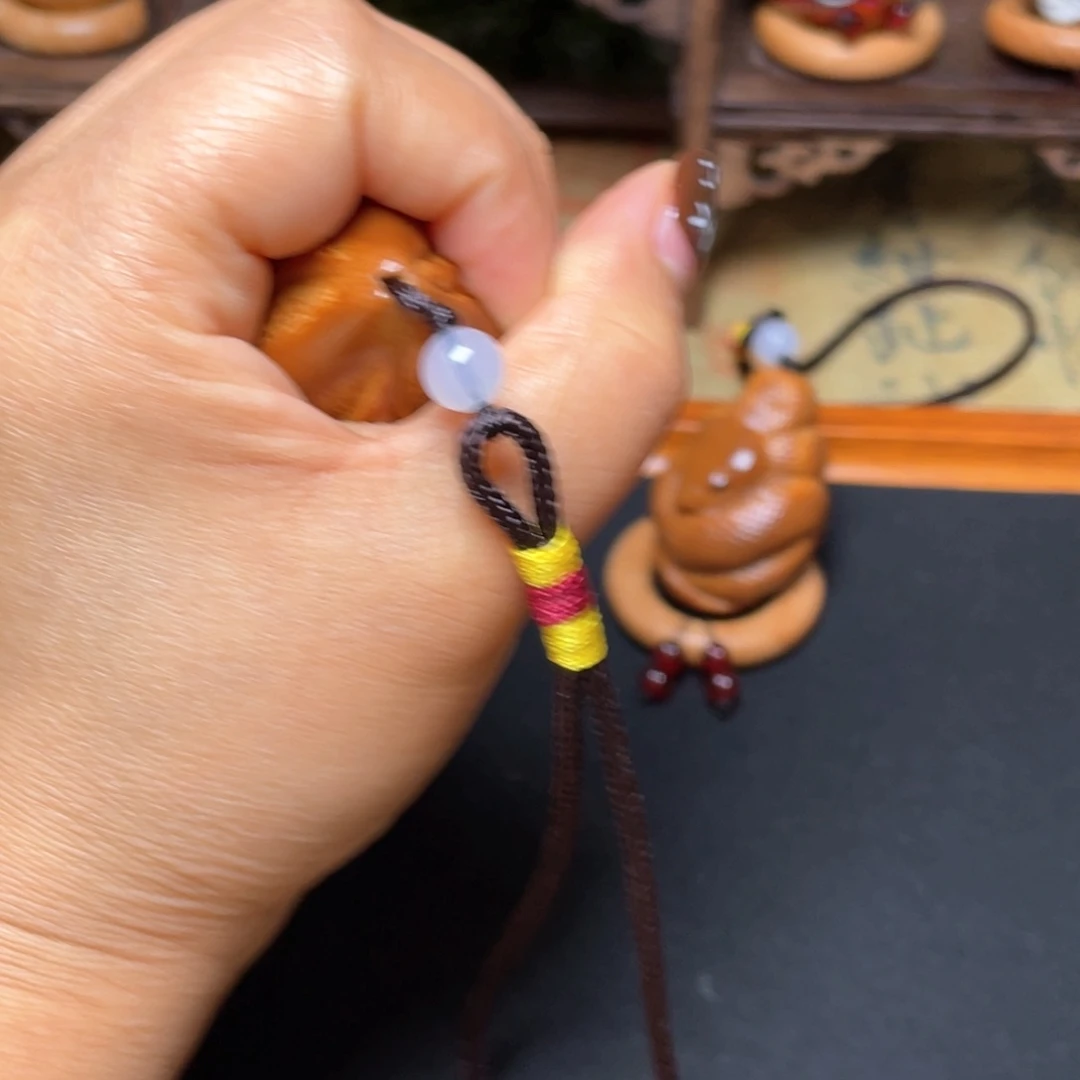 橄榄核吊坠三面穿配