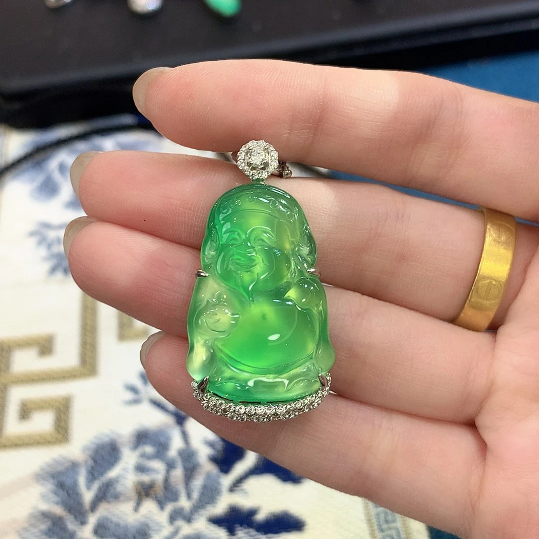银S925镶嵌颈饰玛瑙/玉髓樱*瑶