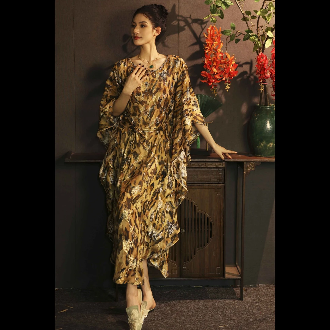 【巴洛克夜·奇迹·】XM轻奢法式风财阀感时髦洋气晚宴女士宽松连衣裙