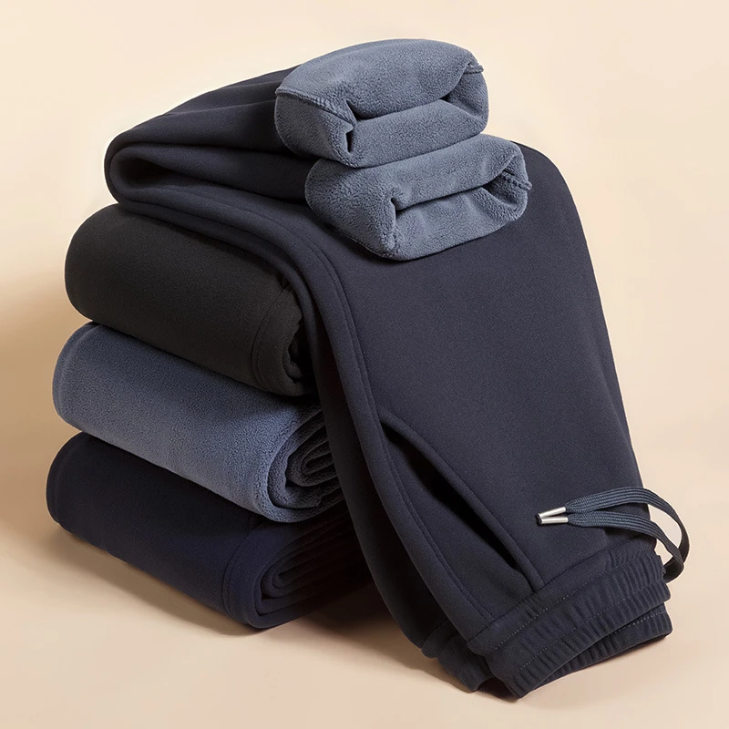 【羊羔绒】冬季防寒加绒加厚裤子男士保暖棉裤休闲运动裤加绒牛仔裤