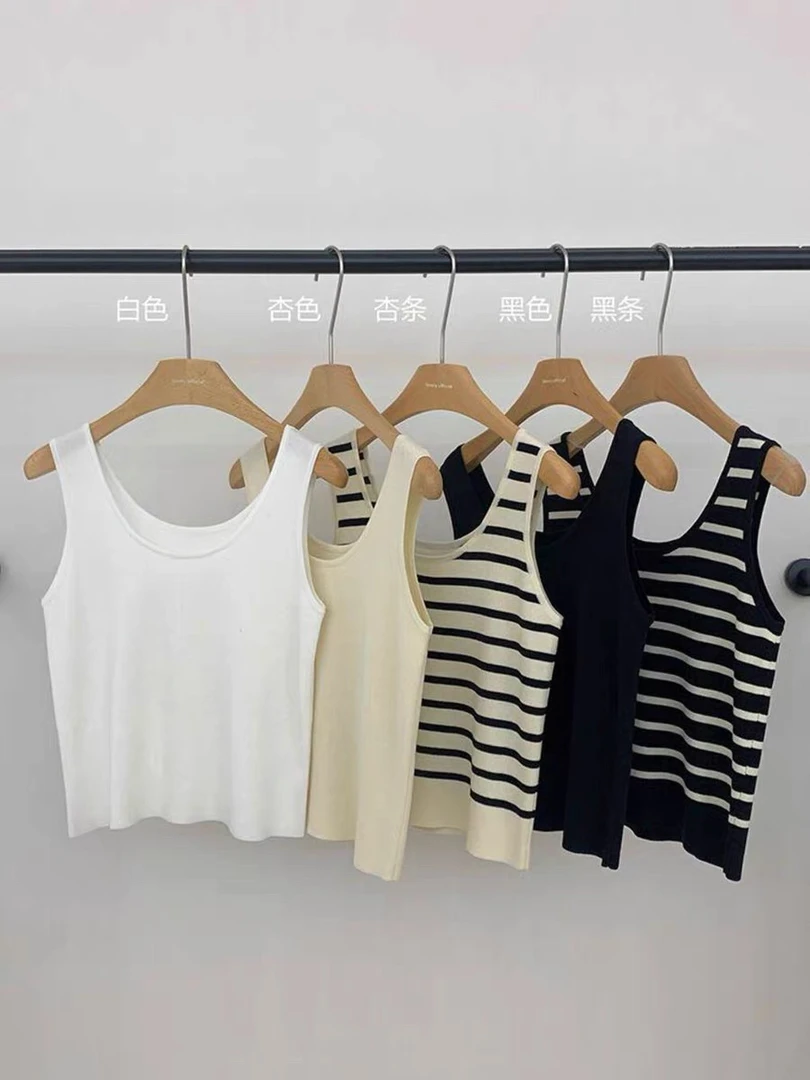 薇莎238【韩版】春夏无袖内搭针织冰丝背心